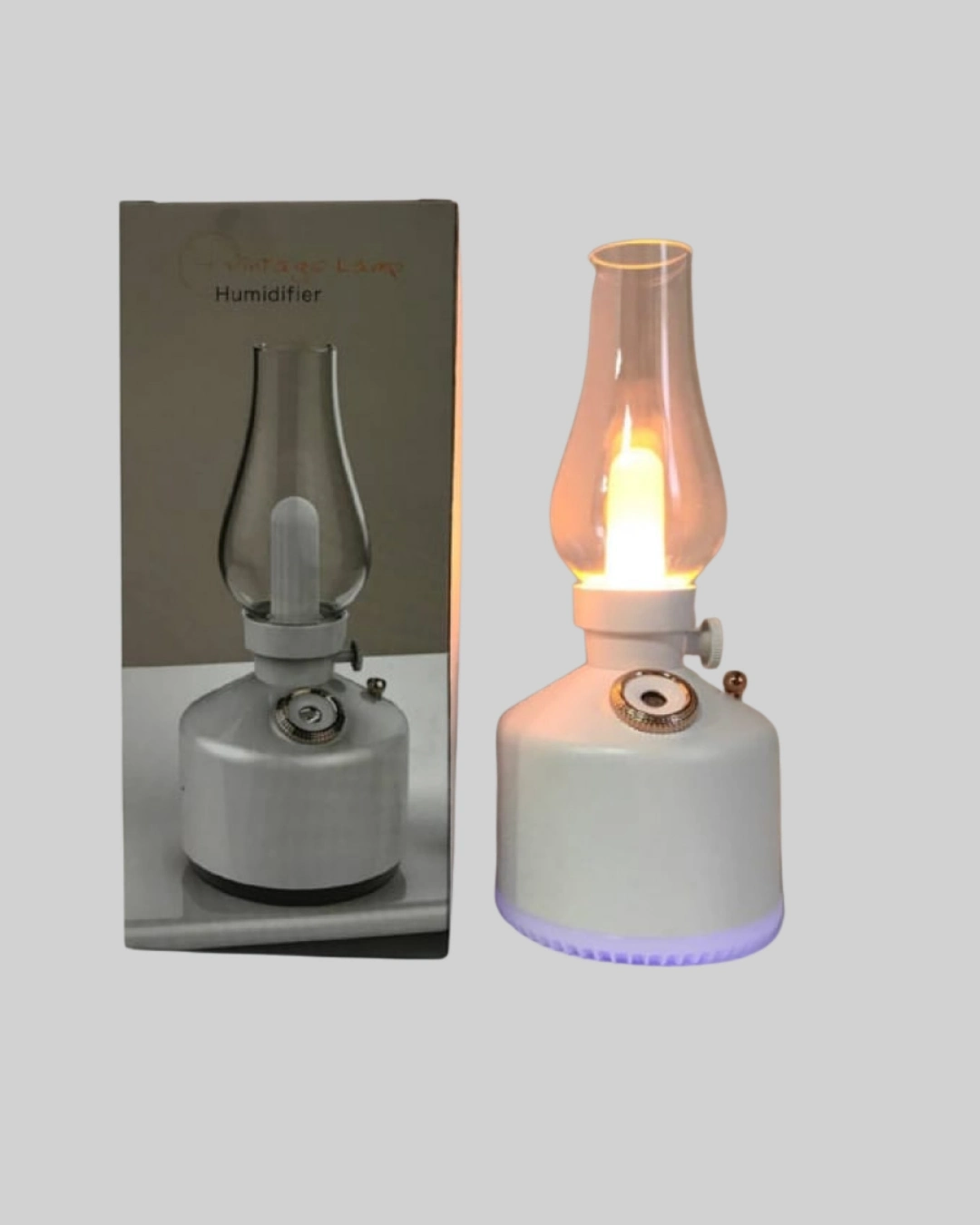 BUĞZ Renkli Led Işıklı Retro Gaz Lambası Aroma Terapi Mist Maker