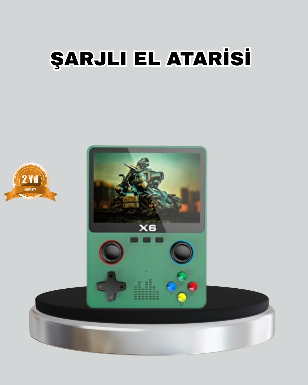 BUĞZ Retro Taşınabilir Konsol 3.5 IPS Ekran Ergonomik Çift LR Kontrollü