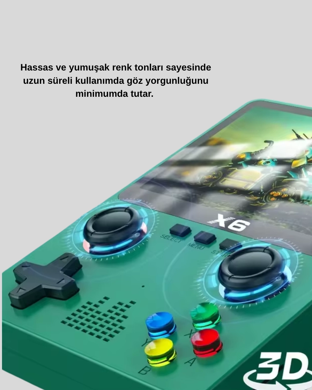 BUĞZ Retro Taşınabilir Konsol 3.5 IPS Ekran Ergonomik Çift LR Kontrollü