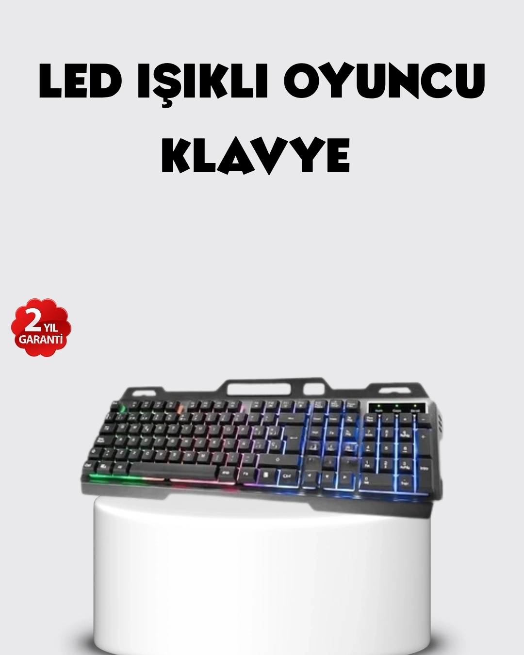 BUĞZ RGB Aydınlatmalı Klavye Mouse Seti – USB Bağlantılı, Türkçe Q, Ayarlanabilir DPI, Ergonomik Yapı