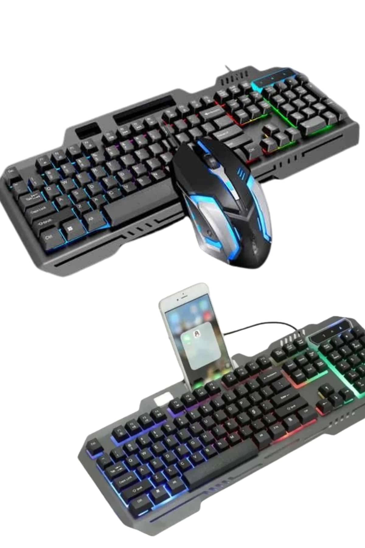 BUĞZ RGB Işıklı Gaming Oyuncu Klavye Q Klavye Mouse Hediyeli BUĞZ RGB Işıklı Gaming Oyuncu Klavye Q Klavye Mouse Hediyeli
