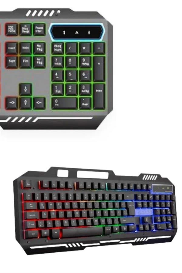 BUĞZ RGB Işıklı Gaming Oyuncu Klavye Q Klavye Mouse Hediyeli BUĞZ RGB Işıklı Gaming Oyuncu Klavye Q Klavye Mouse Hediyeli