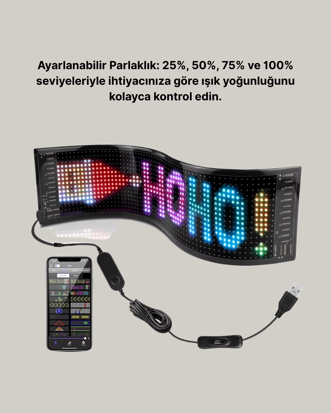 BUĞZ RGB LED Panel Renkli Işık Efektli Dekoratif Aydınlatma