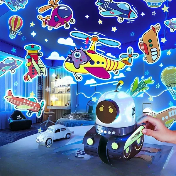 BUĞZ ROBOT TASARIMLI PROJEKTÖR GECE LAMBASI