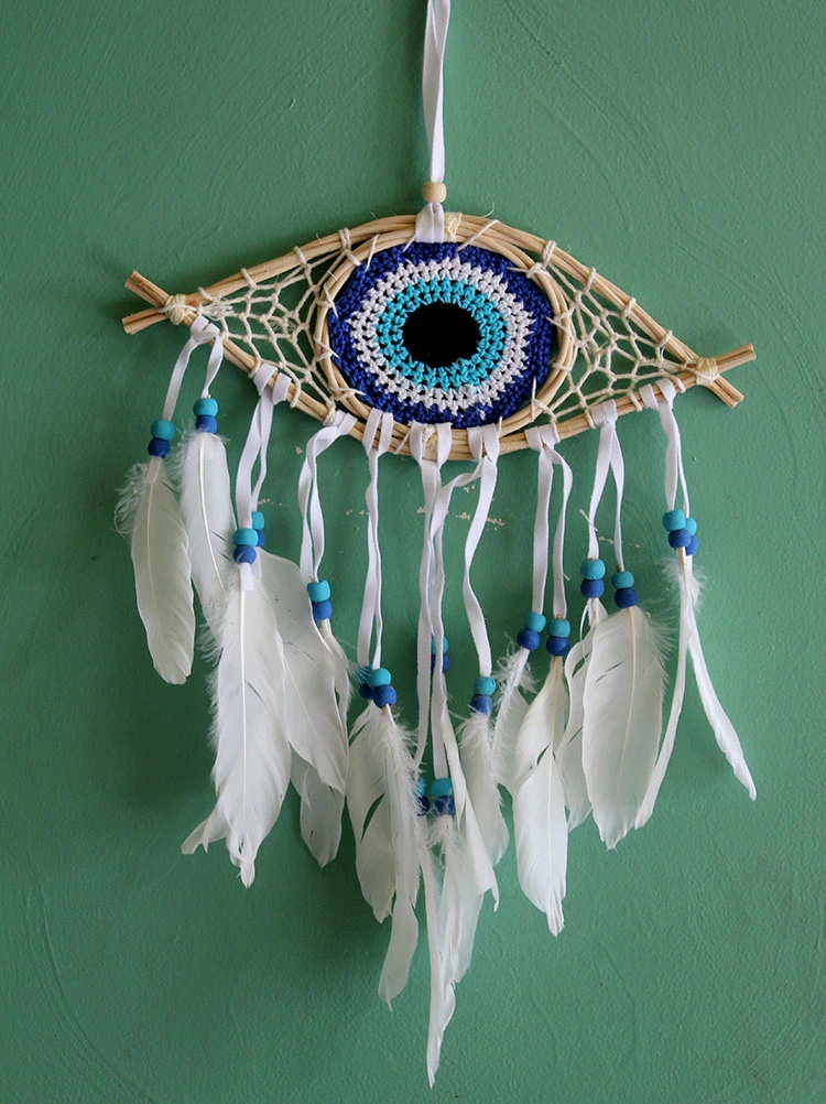 BUĞZ RÜYA KAPANI DREAM CATCHER GÖZ TASARIMI MODEL 1