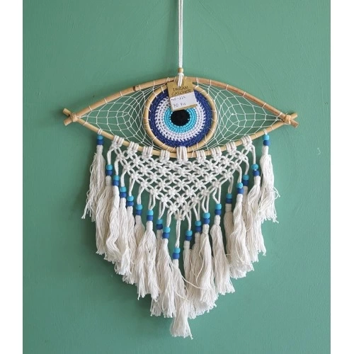 BUĞZ Rüya Kapanı Dream Catcher Göz Tasarımı Model 2 BUĞZ Rüya Kapanı Dream Catcher Göz Tasarımı Model 2