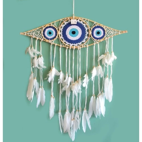 BUĞZ Rüya Kapanı Dream Catcher Göz Tasarımı Model 4 BUĞZ Rüya Kapanı Dream Catcher Göz Tasarımı Model 4