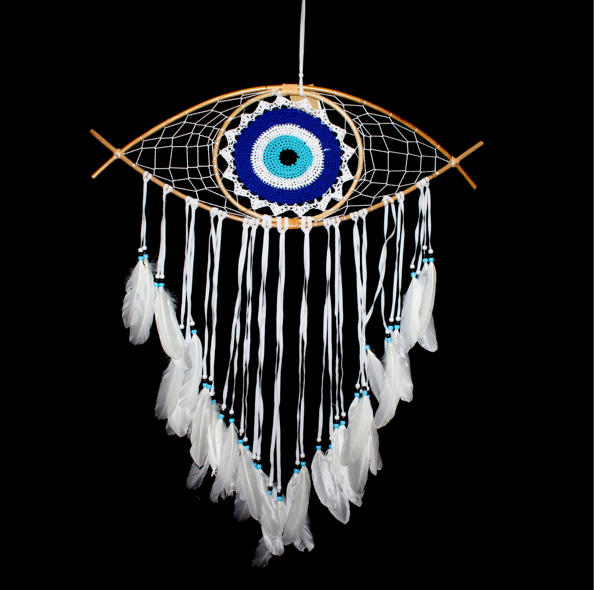 BUĞZ RÜYA KAPANI DREAM CATCHER GÖZ TASARIMI MODEL 5