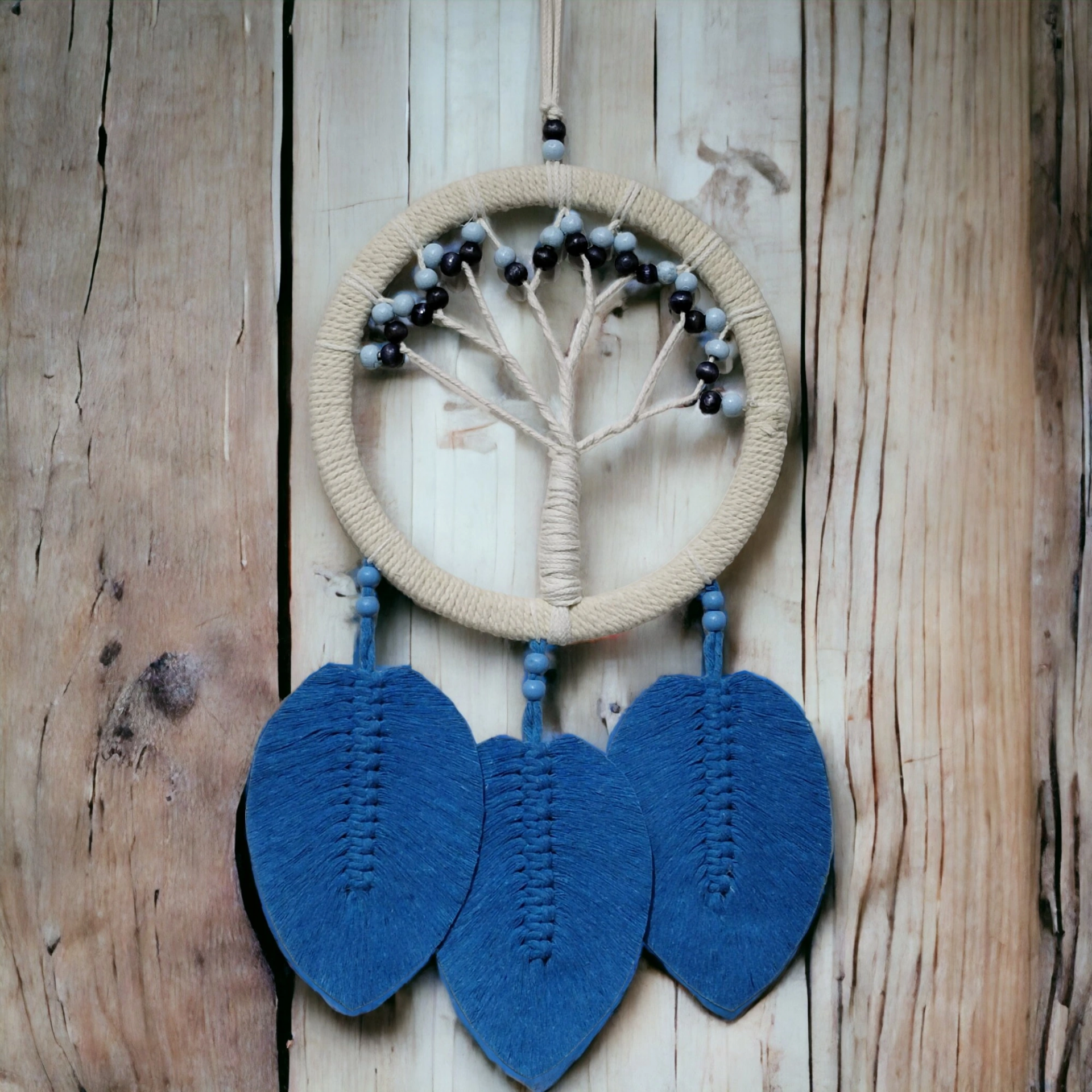 BUĞZ RÜYA KOVAN HAYAT AĞACI DREAM CATCHER MAVİ
