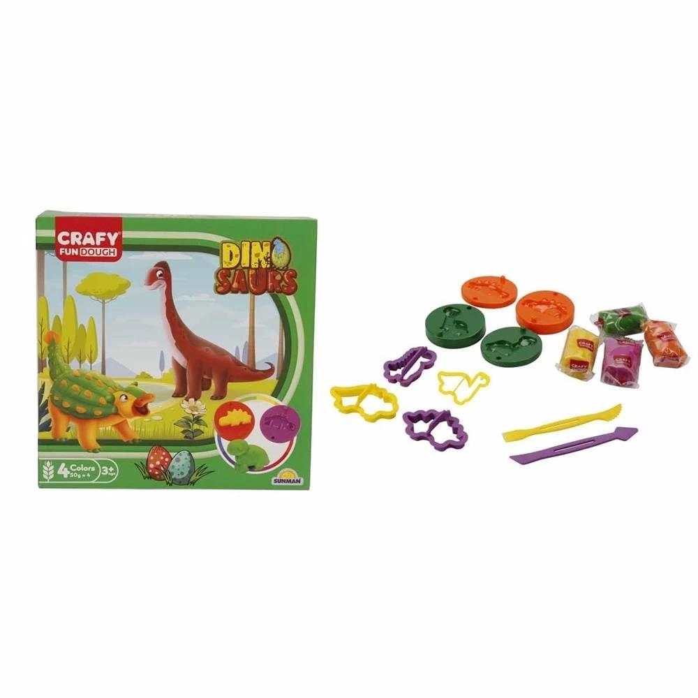 BUĞZ S01004734 OYUN HAMUR SET KÇK DİNO 14 PRÇ -SUN