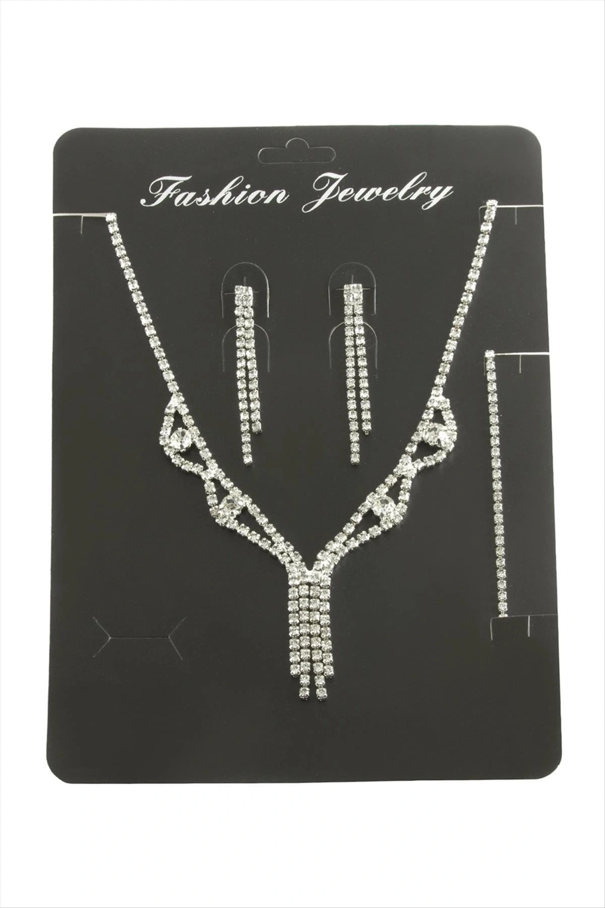 BUĞZ Sallantılı Taşlı Set Kolye