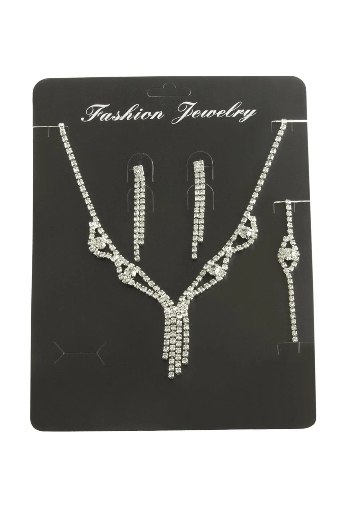 BUĞZ Sallantılı Taşlı Set Kolye