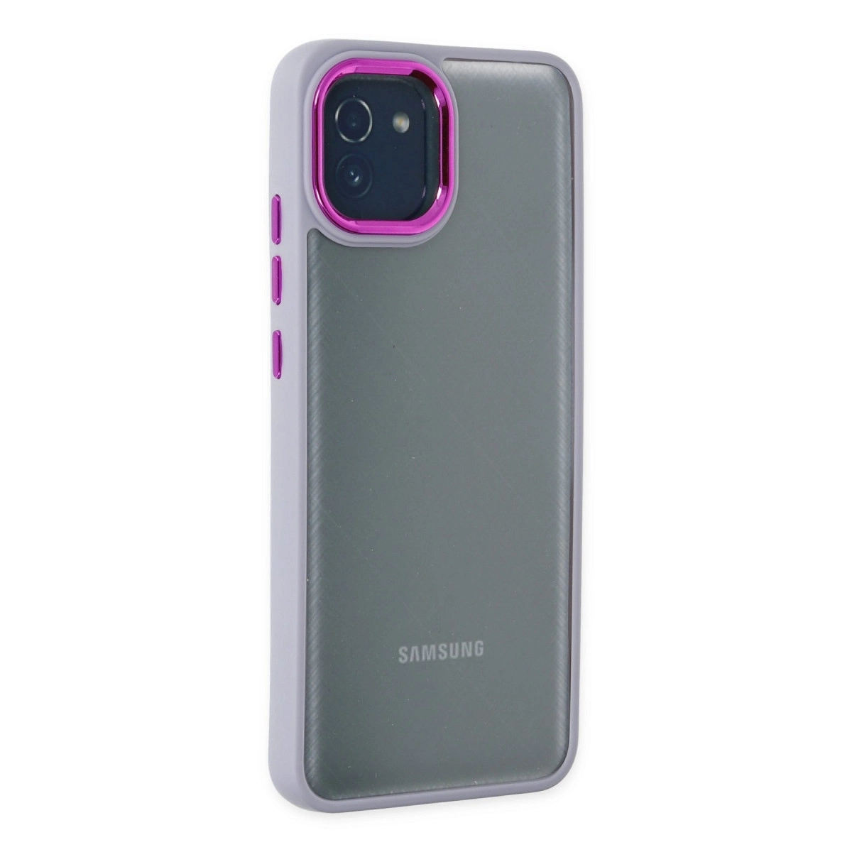 BUĞZ Samsung Galaxy A03 Kılıf Dora Kapak - Lila BUĞZ Samsung Galaxy A03 Kılıf Dora Kapak - Lila