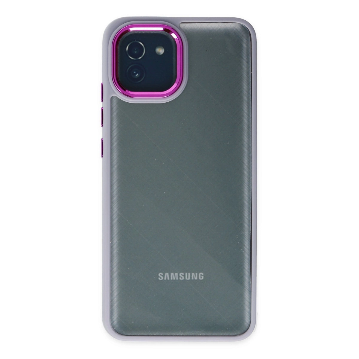 BUĞZ Samsung Galaxy A03 Kılıf Dora Kapak - Lila BUĞZ Samsung Galaxy A03 Kılıf Dora Kapak - Lila