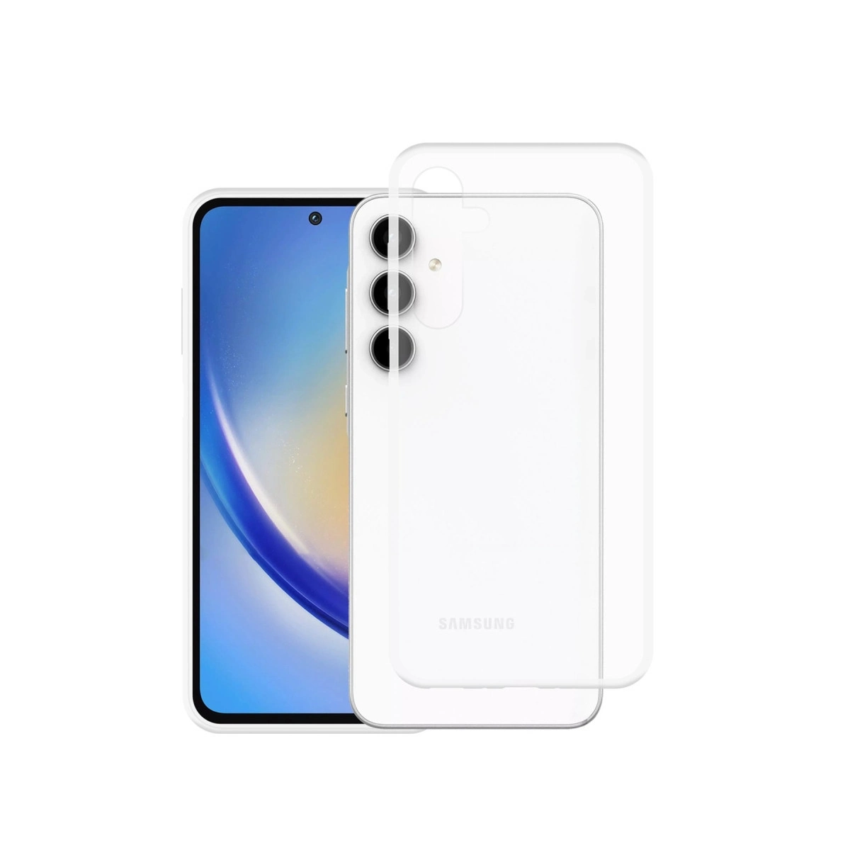 BUĞZ Samsung Galaxy A35 5g Kılıf Lüx Şeffaf Silikon