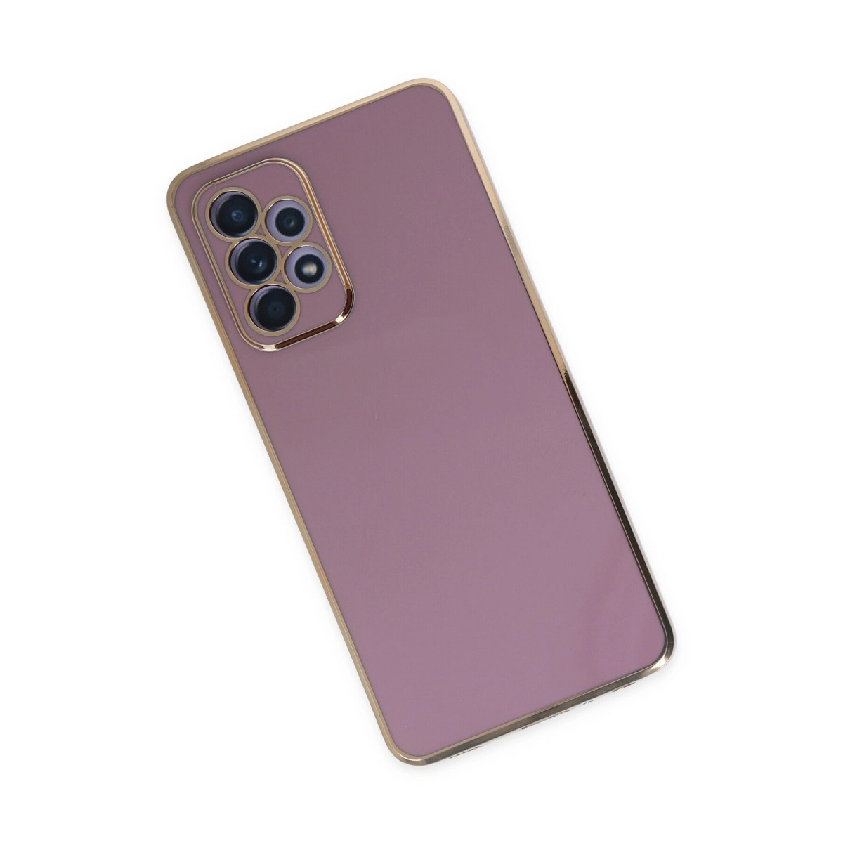 BUĞZ Samsung Galaxy A52 Kılıf Volet Silikon - Mor