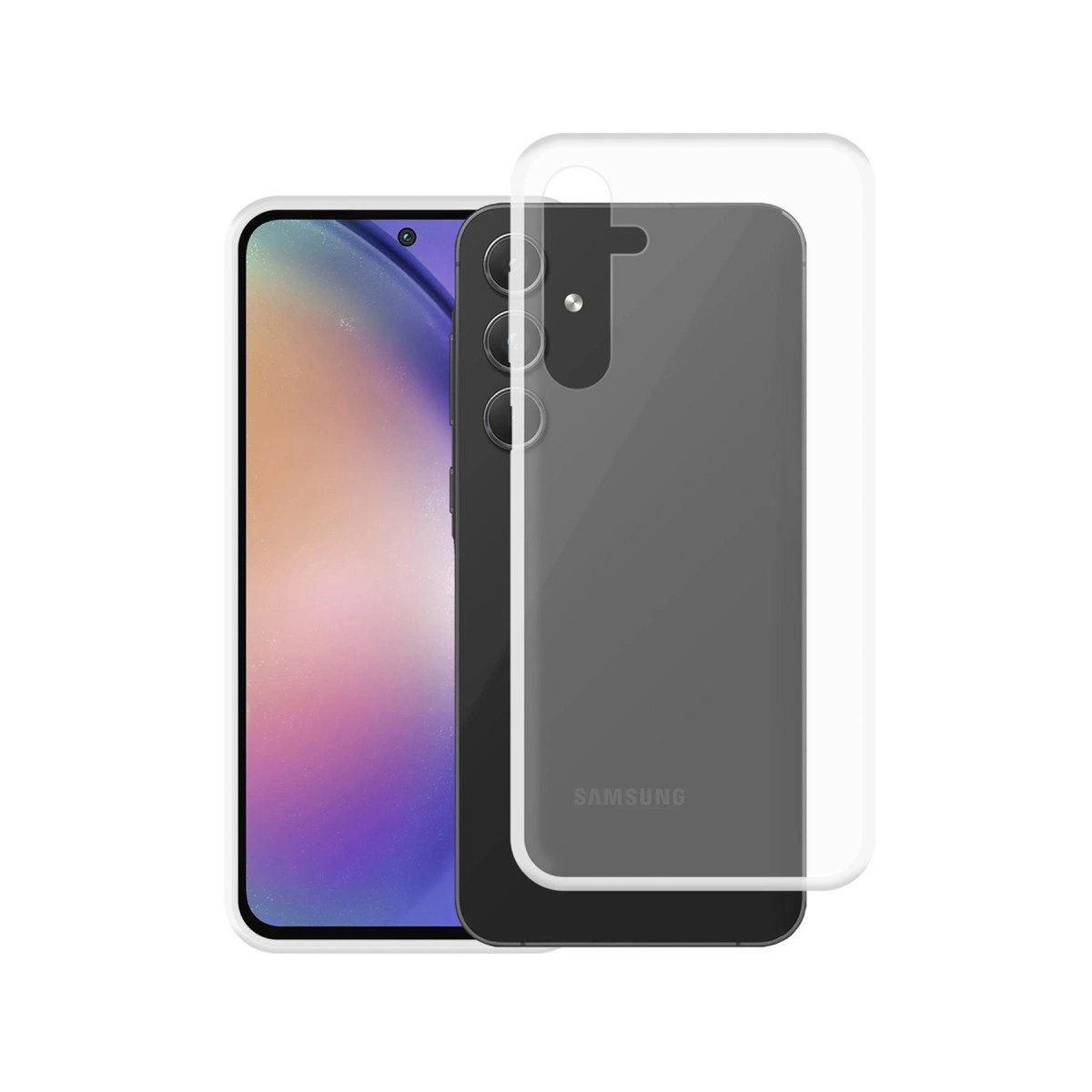 BUĞZ Samsung Galaxy A55 5g Kılıf Lüx Şeffaf Silikon