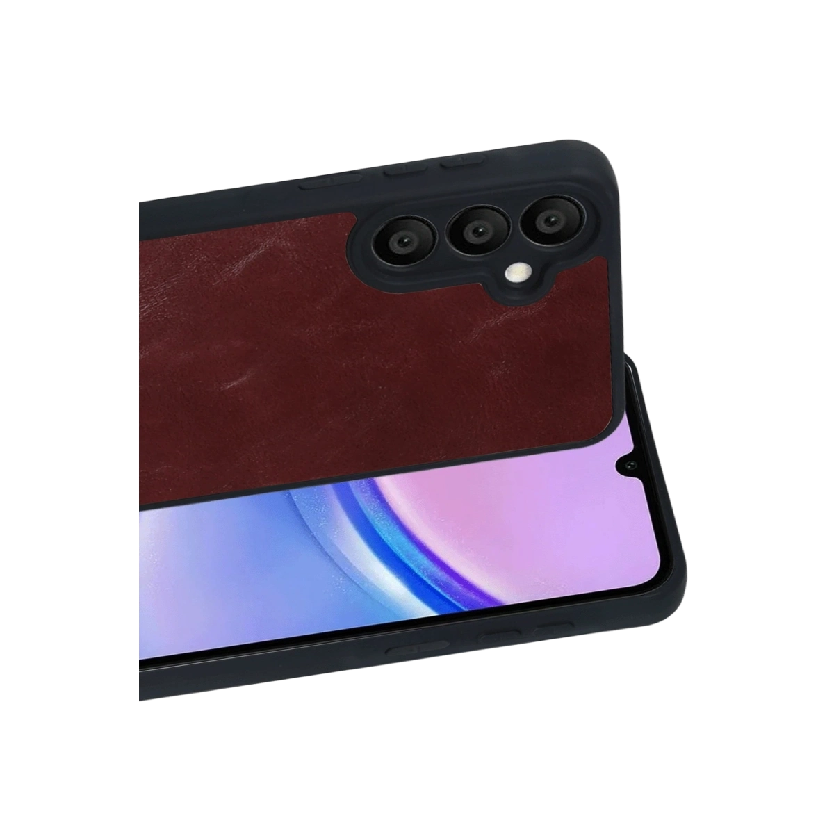 BUĞZ Samsung Galaxy A57 5g Aras Deri Kapak - Bordo