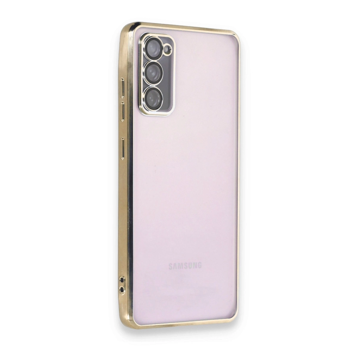 BUĞZ Samsung Galaxy S20 Fe Kılıf Razer Lensli Silikon - Gold BUĞZ Samsung Galaxy S20 Fe Kılıf Razer Lensli Silikon - Gold