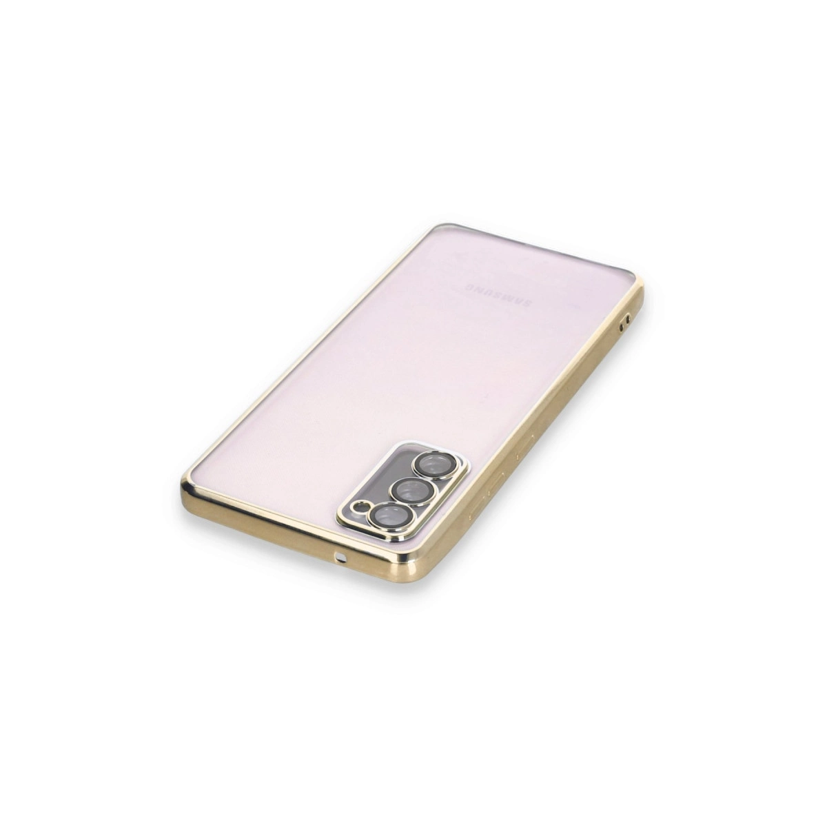 BUĞZ Samsung Galaxy S20 Fe Kılıf Razer Lensli Silikon - Gold BUĞZ Samsung Galaxy S20 Fe Kılıf Razer Lensli Silikon - Gold