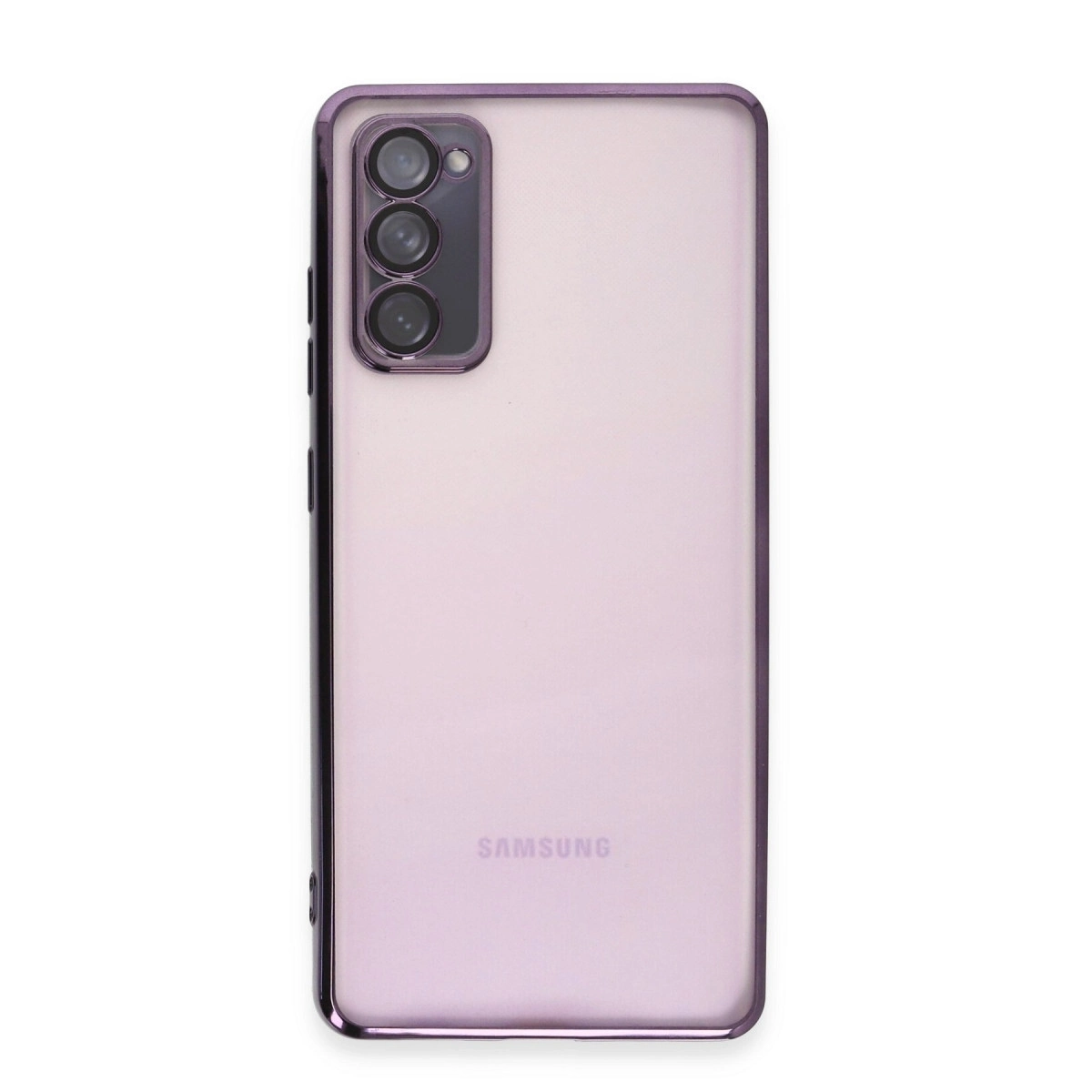 BUĞZ Samsung Galaxy S20 Fe Kılıf Razer Lensli Silikon - Mor BUĞZ Samsung Galaxy S20 Fe Kılıf Razer Lensli Silikon - Mor