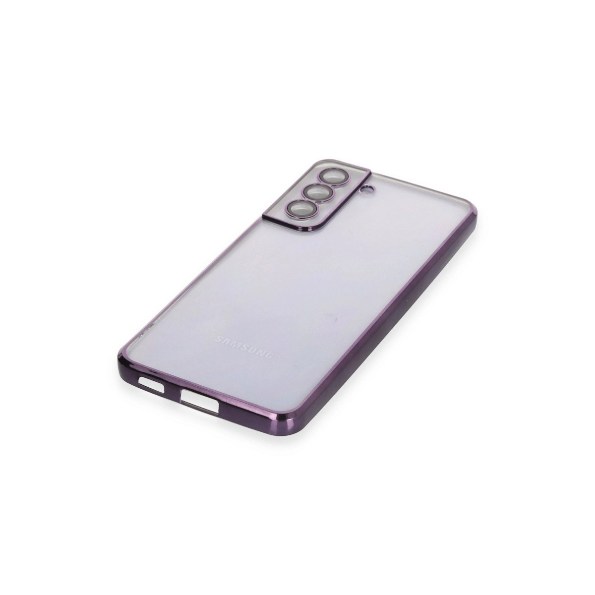 BUĞZ Samsung Galaxy S21 Fe Kılıf Razer Lensli Silikon - Mor BUĞZ Samsung Galaxy S21 Fe Kılıf Razer Lensli Silikon - Mor