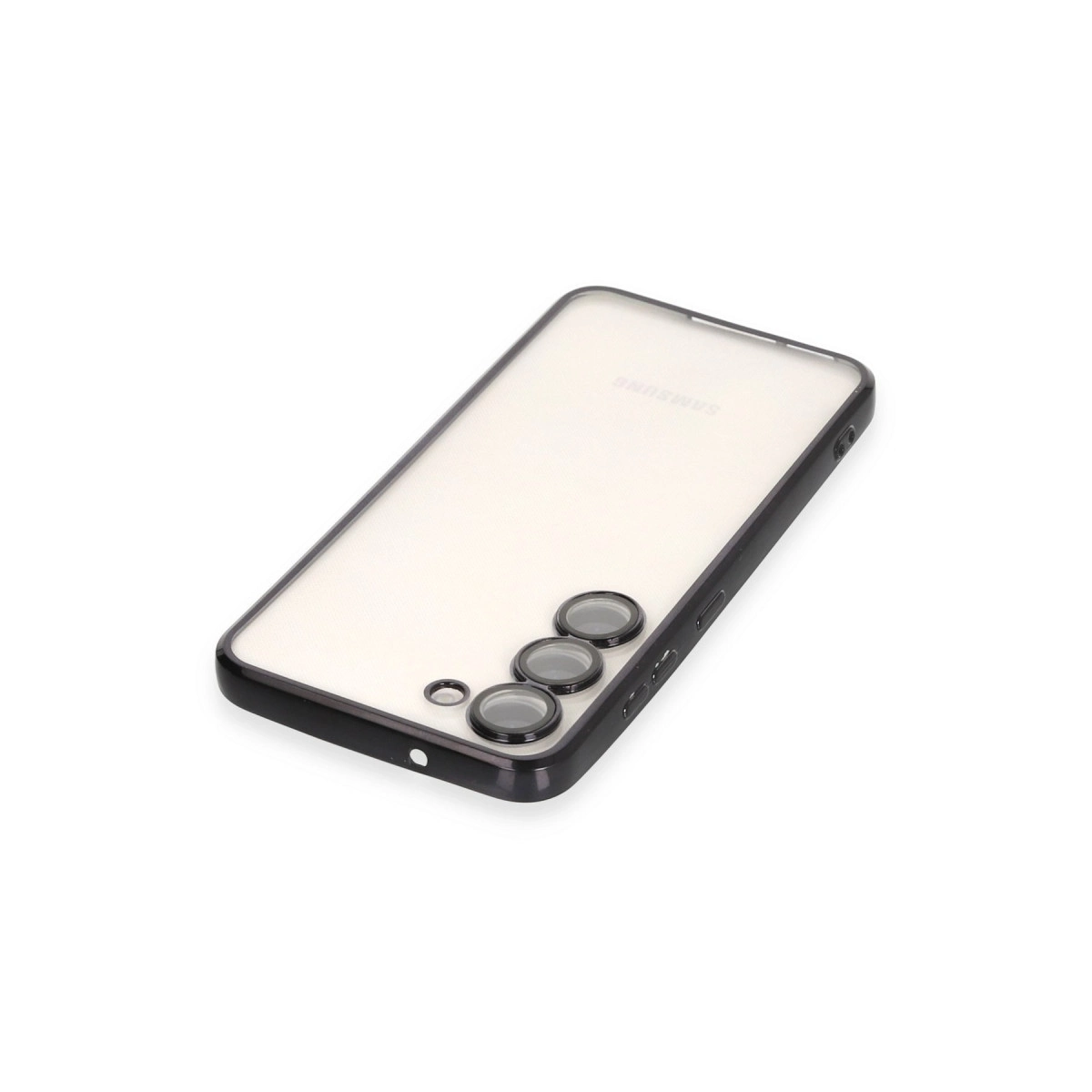 BUĞZ Samsung Galaxy S23 Plus Kılıf Razer Lensli Silikon - Siyah