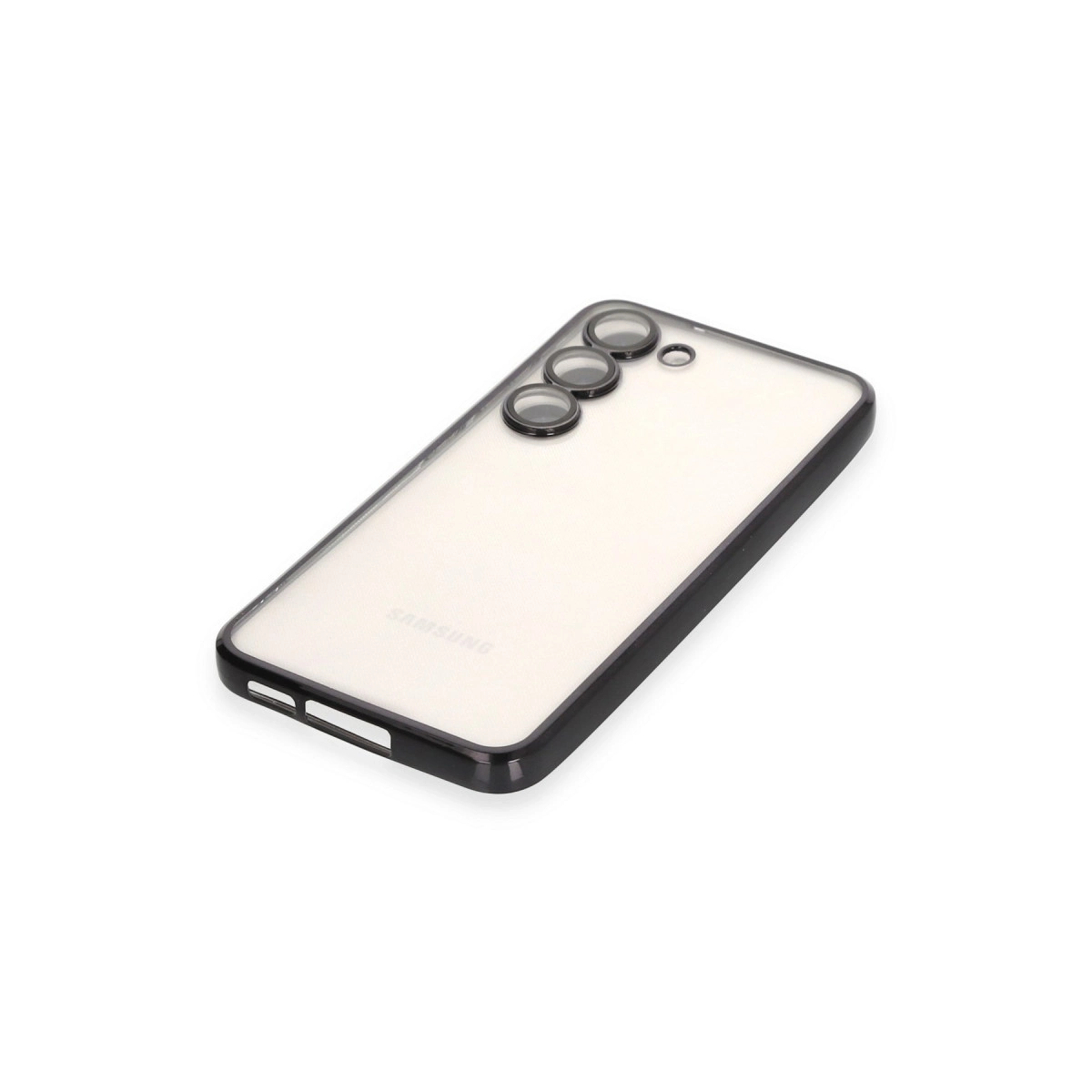 BUĞZ Samsung Galaxy S23 Plus Kılıf Razer Lensli Silikon - Siyah