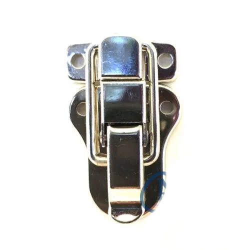 BUĞZ Sandık, Kutu Klipsi, Ön Kilidi - 48x30mm, Nikel, 1 Adet
