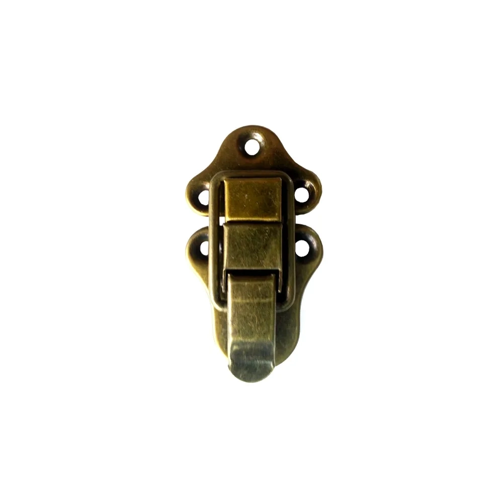 BUĞZ Sandık, Kutu Klipsi, Ön Kilidi - 72x40mm, Antik, 1 Adet