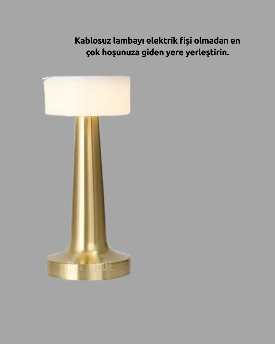 BUĞZ Şarj Edilebilir LED Masa Lambası – USB Girişli, Metal Yapı