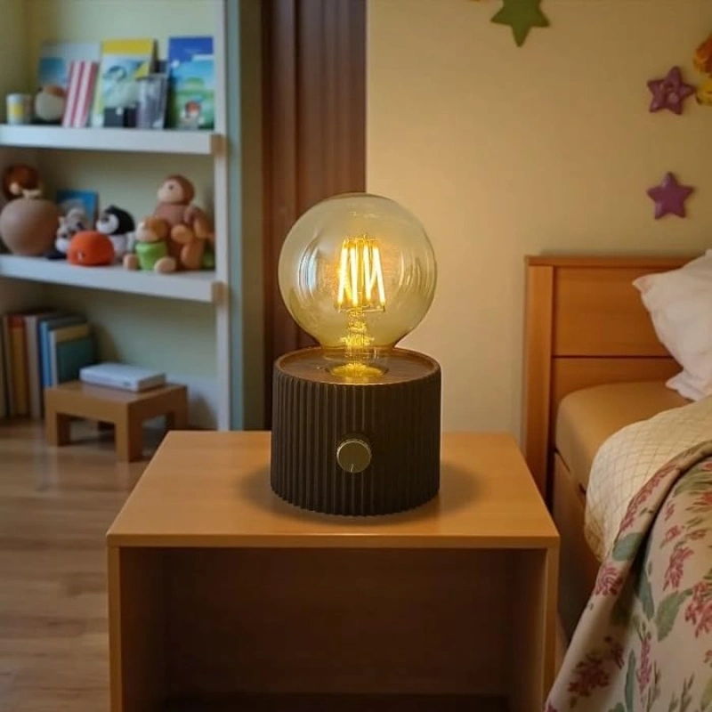BUĞZ Şarjlı Dekoratif Masa Lambası - Kademesiz Dimmer - Type-C Bağlantılı