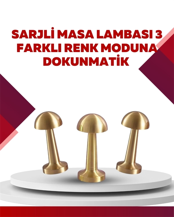BUĞZ Şarjlı Dimmerli LED Masa Lambası – 4-8 Saat Aydınlatma