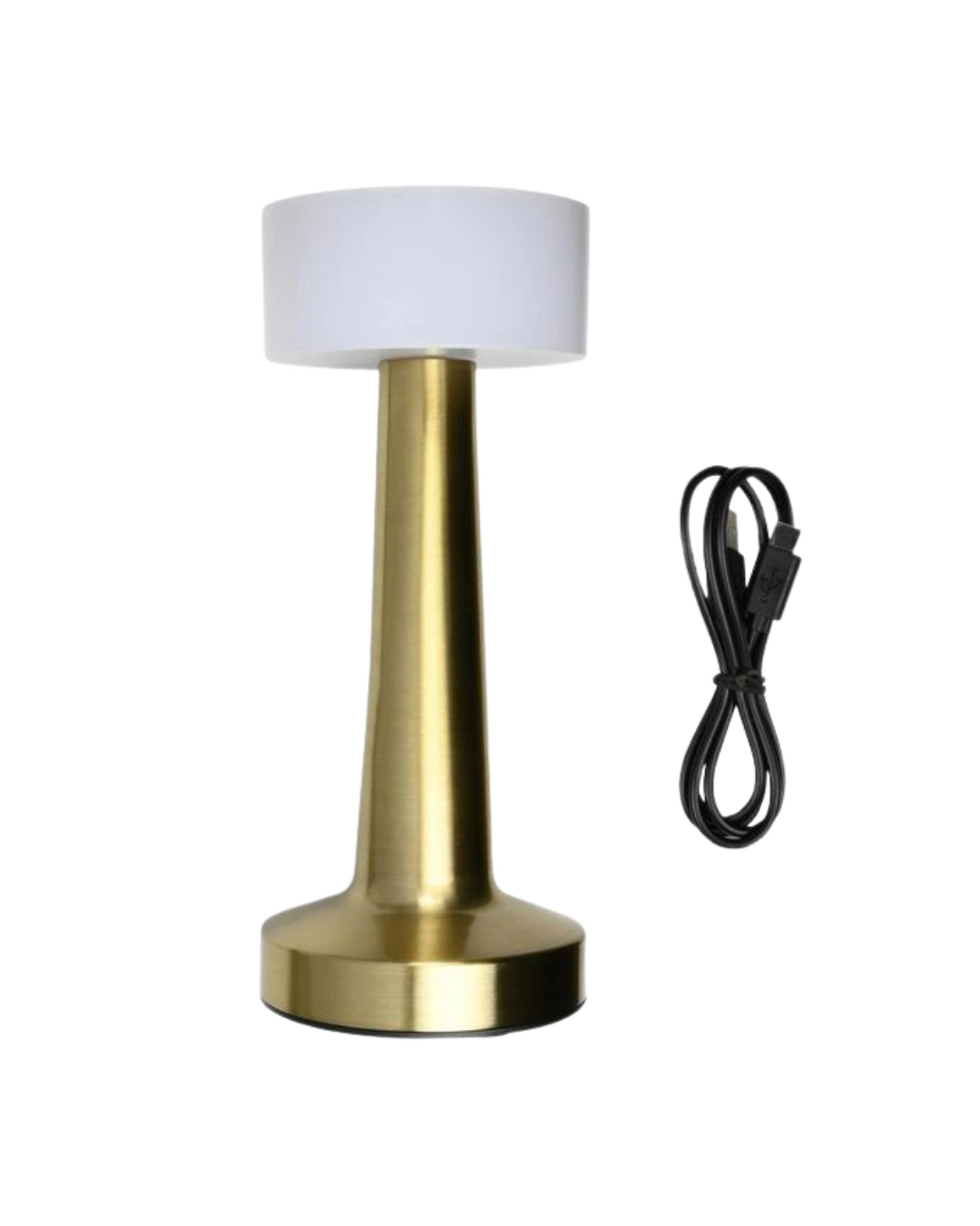 BUĞZ Şarjlı Gold Mantar Masa Lambası Dimmer Ayarlı Kablosuz LED Lamba