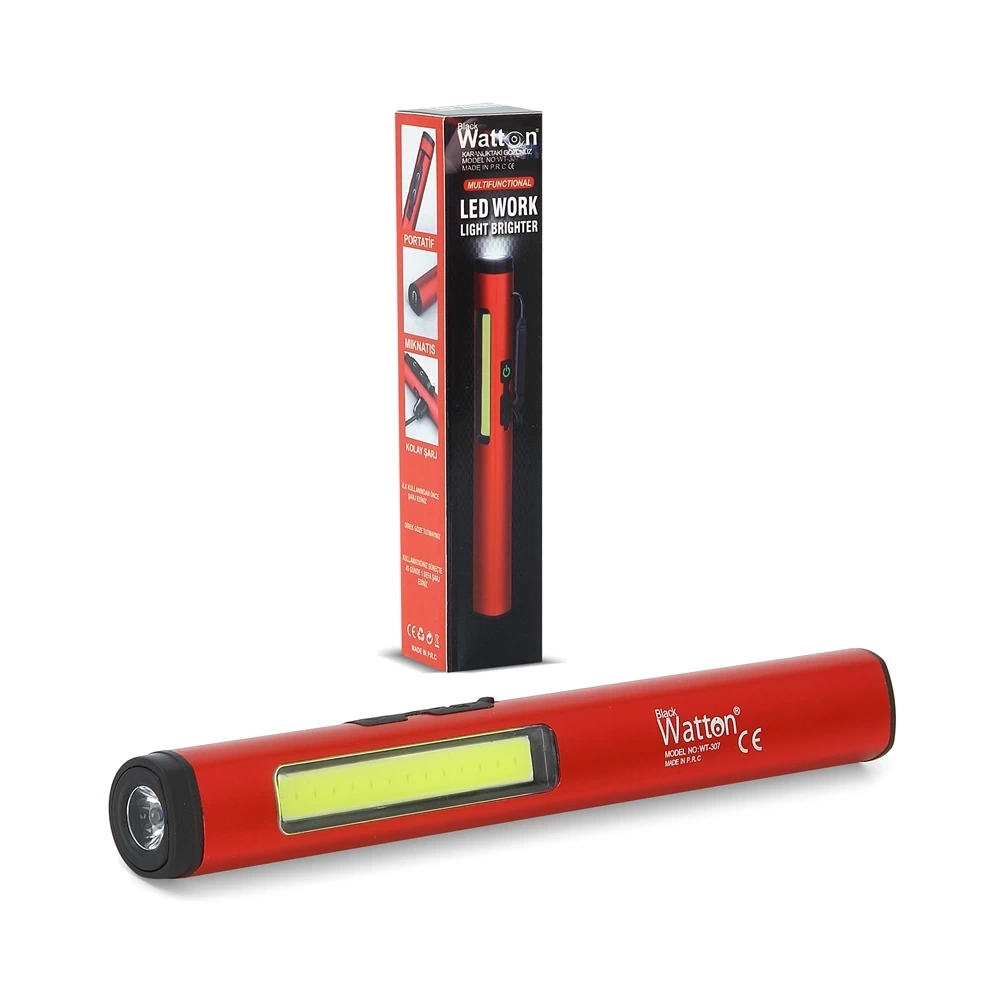 BUĞZ Şarjlı Mıknatıslı Çalışma Lambası Cep Feneri Wt-307-s BUĞZ Şarjlı Mıknatıslı Çalışma Lambası Cep Feneri Wt-307-s