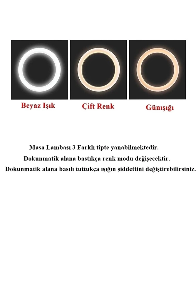 BUĞZ Şarjlı Sarı Ve Beyaz Renk Masa Lambası  Wt-005