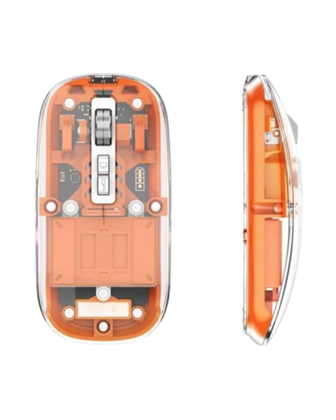 BUĞZ Şeffaf Kablosuz Mouse Bluetooth Bağlantılı Sessiz Tıklama