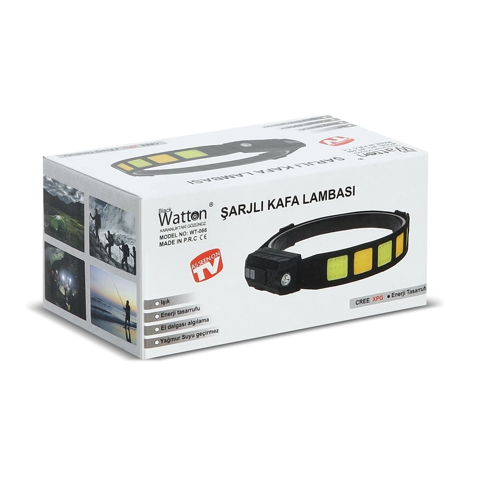 BUĞZ Sensörlü Cob Xpg Led Kafa Lambası  Wt-066