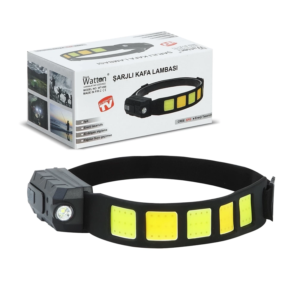 BUĞZ Sensörlü Cob Xpg Led Kafa Lambası  Wt-066