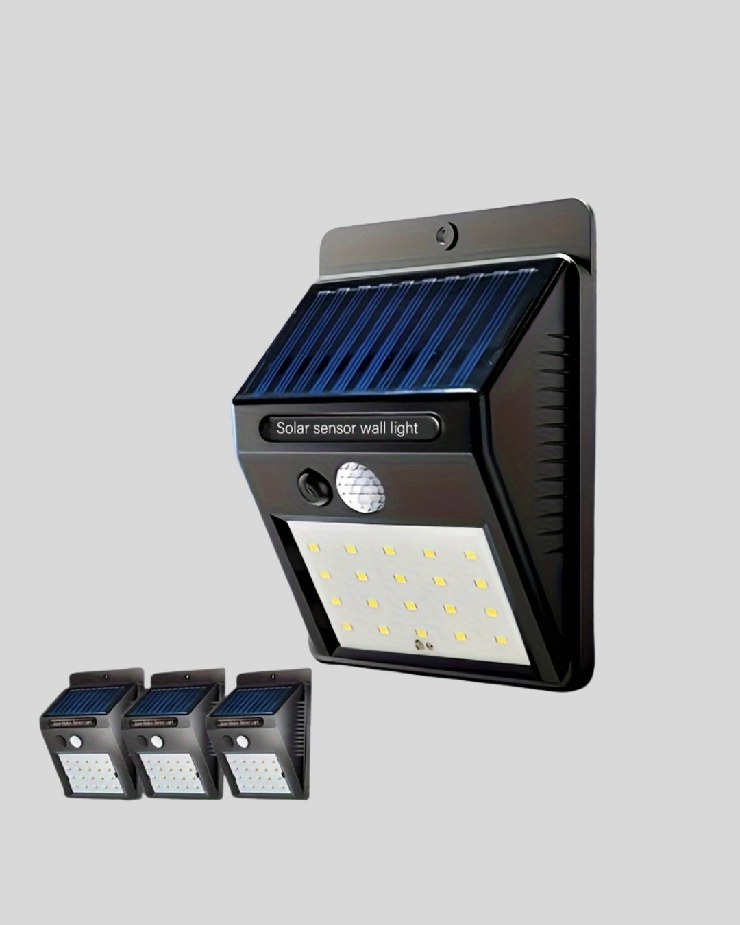 BUĞZ Sensörlü, Güneş Enerjili LED Duvar Lambası Bahçe ve Balkon Aydınlatma