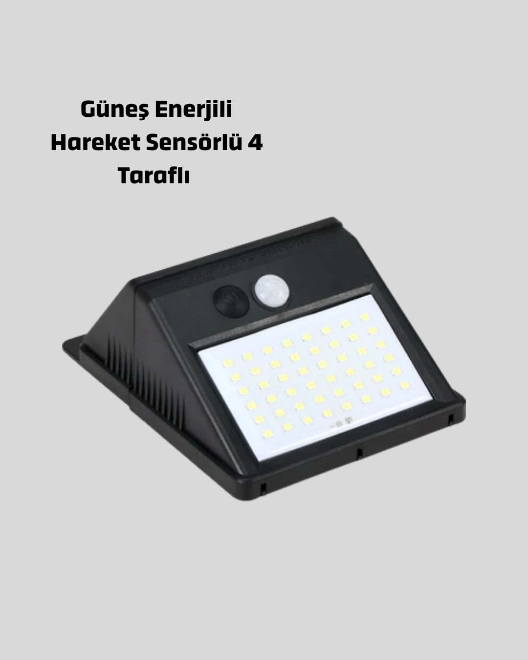 BUĞZ Sensörlü, Güneş Enerjili LED Duvar Lambası Bahçe ve Balkon Aydınlatma