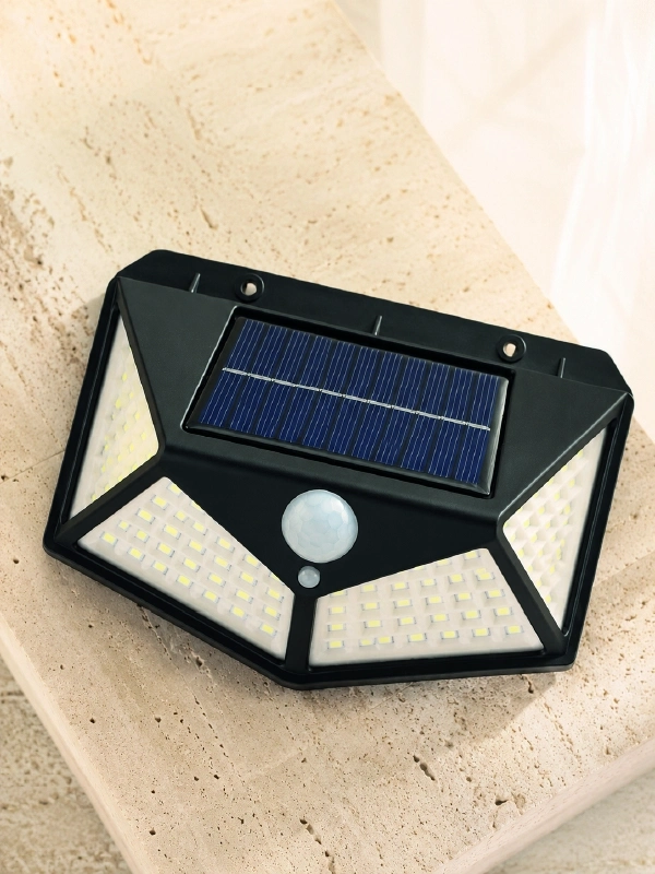 BUĞZ Sensörlü Solar Bahçe Lambası Geniş Açılı LED Aydınlatmalı Balkon Garaj ve Bahçe Işığı