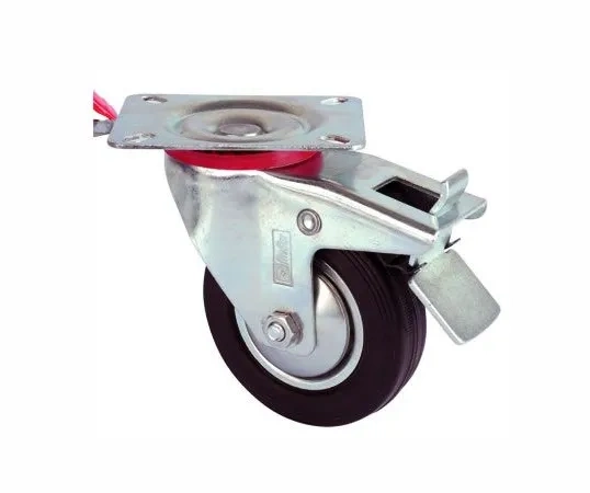 BUĞZ Servis Tekeri - Frenli Tablalı Siyah Döner - Çap 80 Mm BUĞZ Servis Tekeri - Frenli Tablalı Siyah Döner - Çap 80 Mm