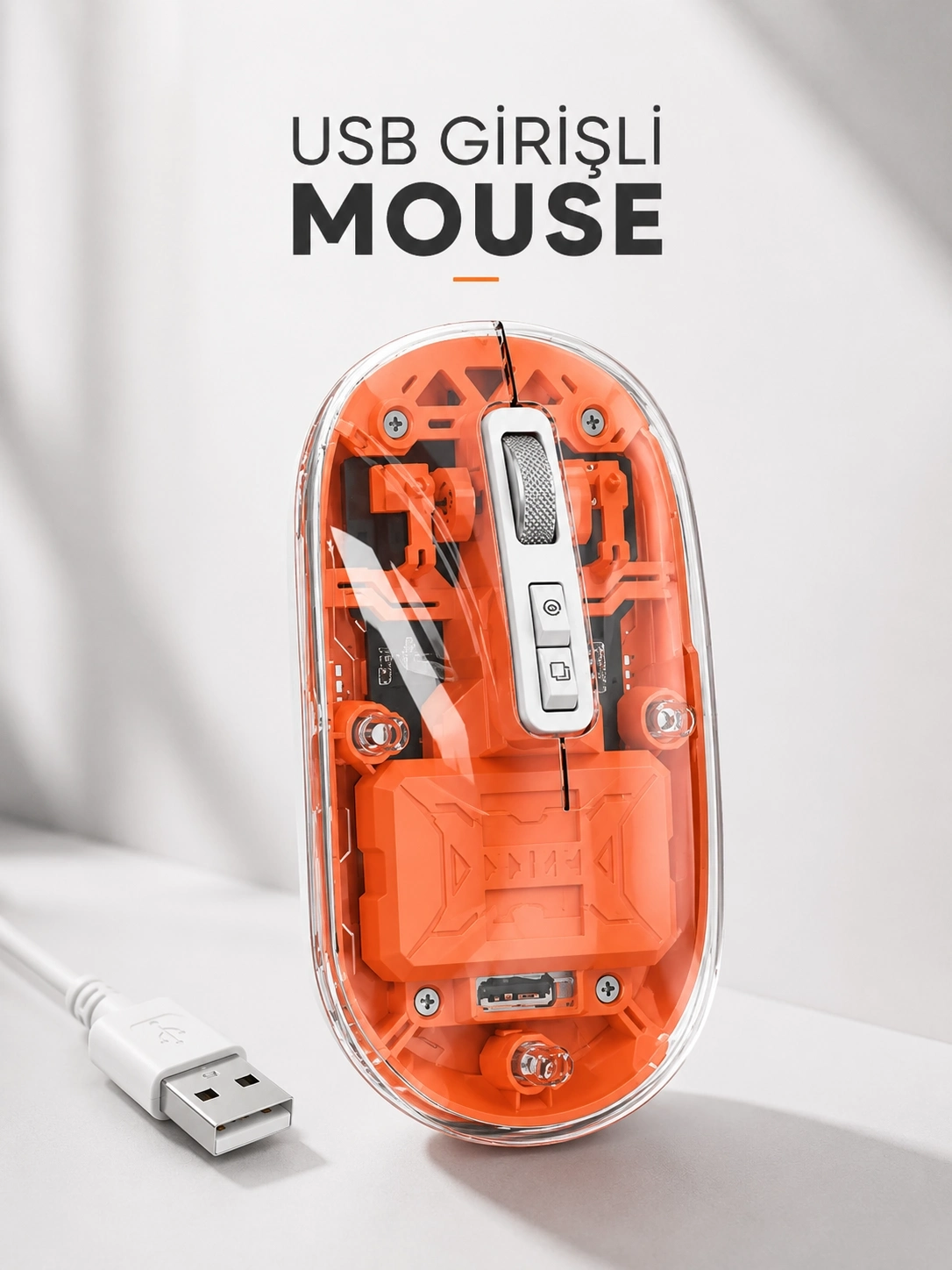 BUĞZ Sessiz Kablosuz USB Girişli Mouse Fare Yüksek Performanslı