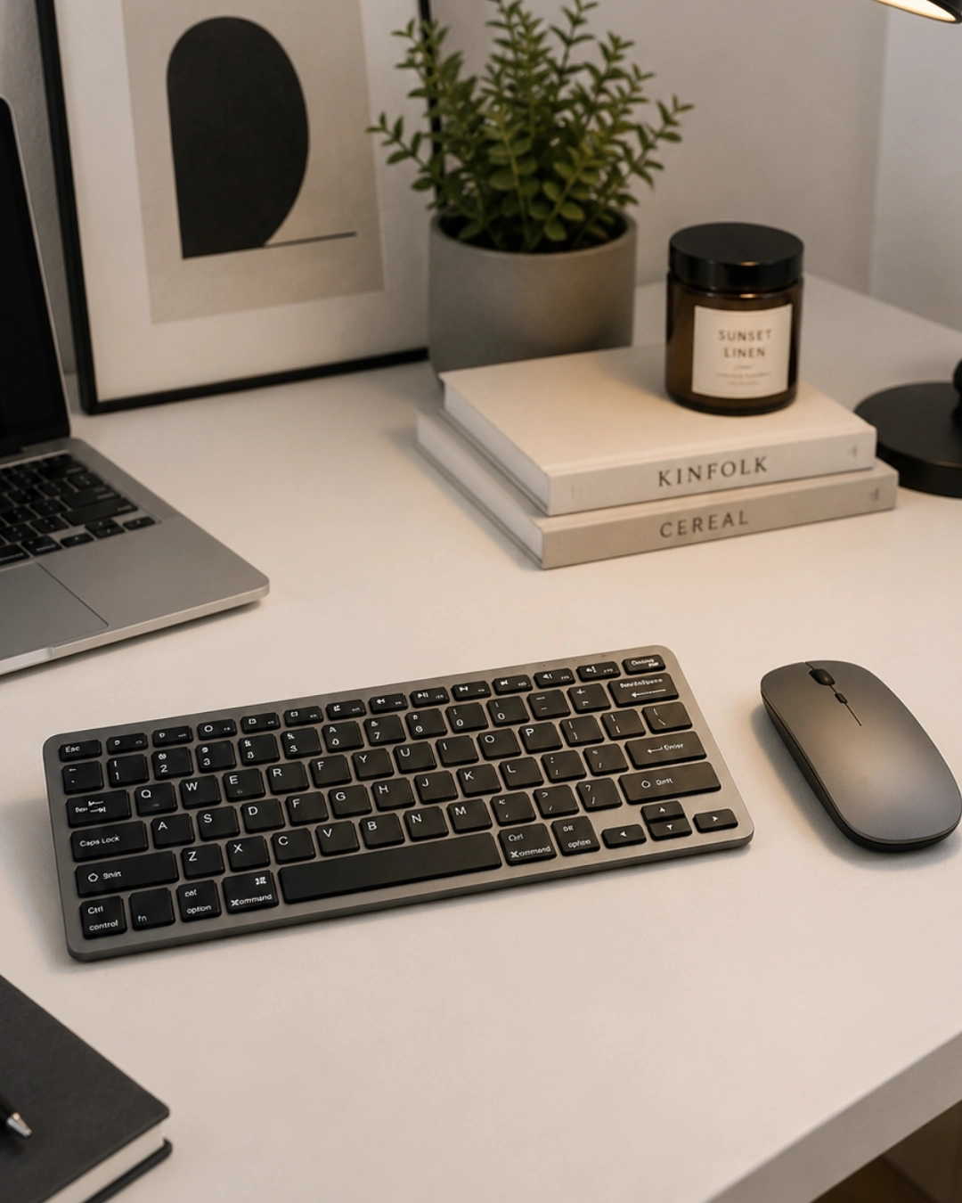 BUĞZ Sessiz Kullanım Sunan Bluetooth Klavye Mouse Seti Çoklu Cihaz Uyumlu