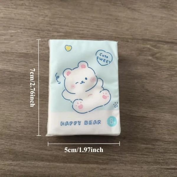 BUĞZ Sevimli Figürlü Çocuk Mendili 9'lu Paket
