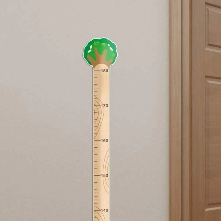 BUĞZ Sevimli Sarı Zürafa Yeşil Dinazor Deniz Kızı Roket Ağaç Boy Ölçüsü Sticker BUĞZ Sevimli Sarı Zürafa Yeşil Dinazor Deniz Kızı Roket Ağaç Boy Ölçüsü Sticker