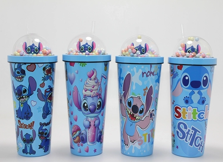 BUĞZ Sevimli Stitch Pipetli Boncuklu Termos & Suluk Alk4708 BUĞZ Sevimli Stitch Pipetli Boncuklu Termos & Suluk Alk4708