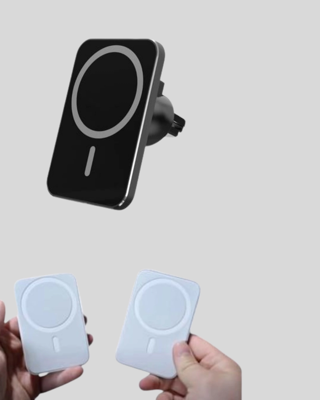 BUĞZ Şık Tasarımlı MagSafe Araç Telefon Tutucu Type-C Girişli BUĞZ Şık Tasarımlı MagSafe Araç Telefon Tutucu Type-C Girişli