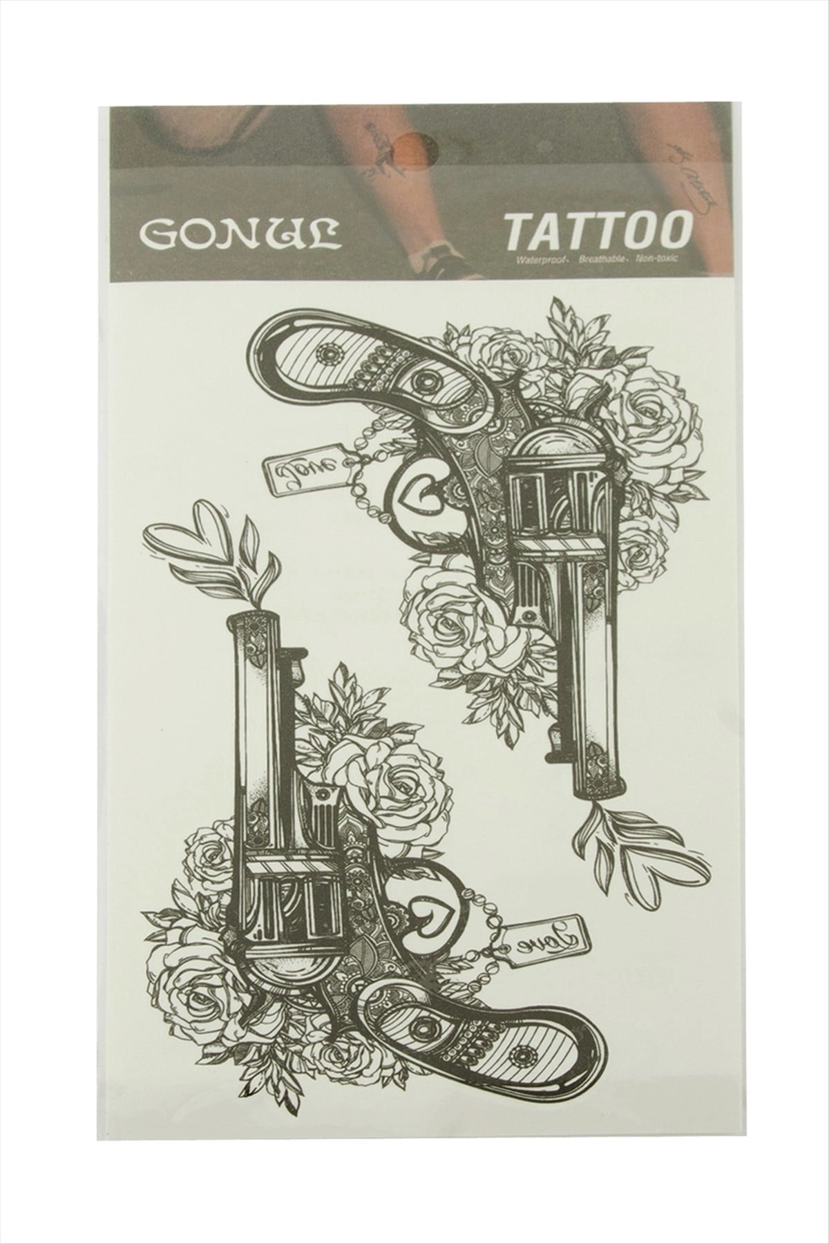 BUĞZ Silah Tattoo Dövme Sticker